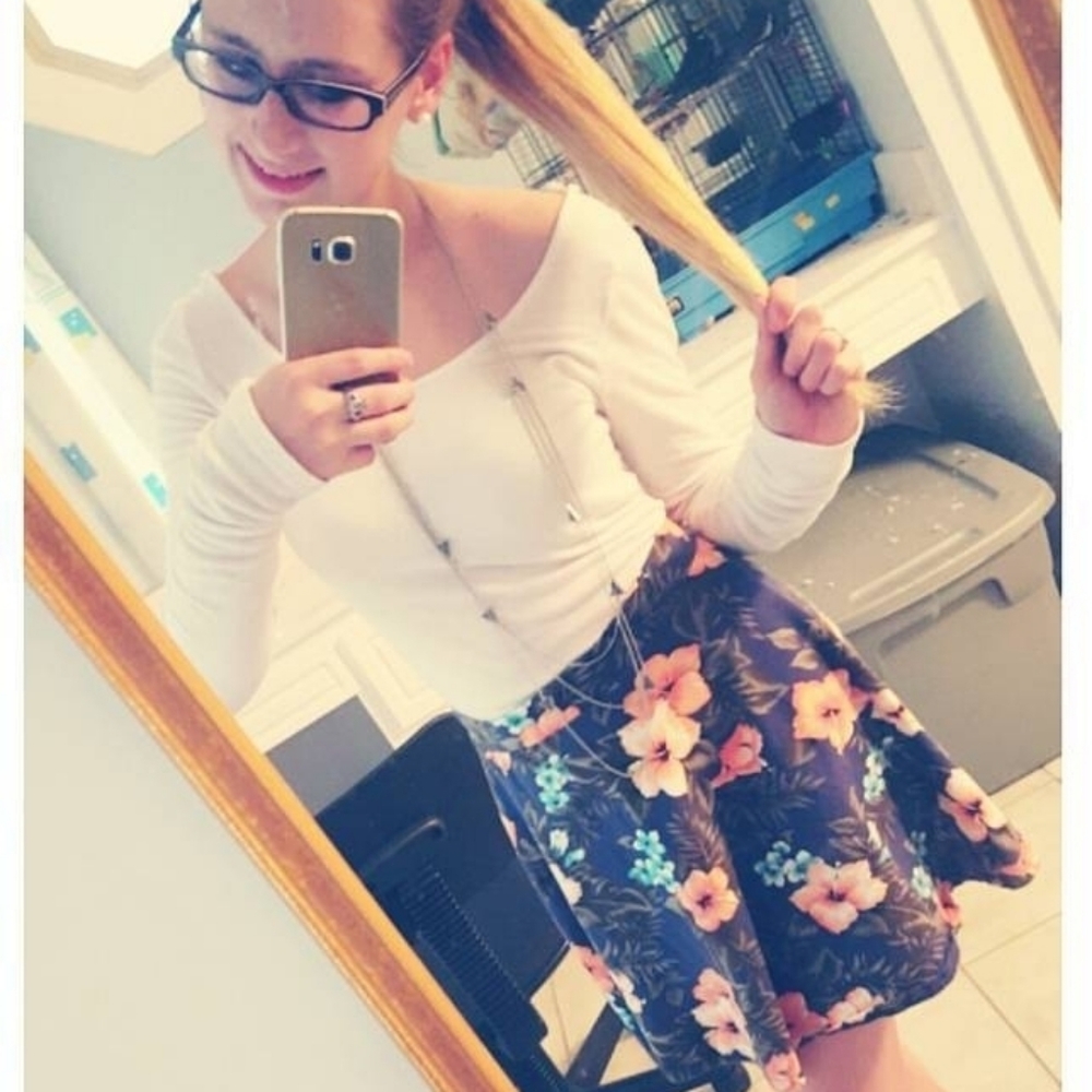 Hawaiian Themed mini skirt